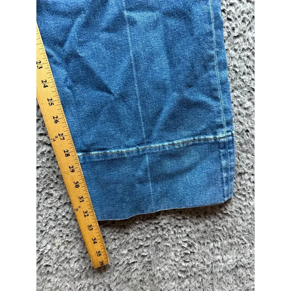Boden High Rise Wide Leg Denim Jeans Medium Wash Blue Womens Size 32